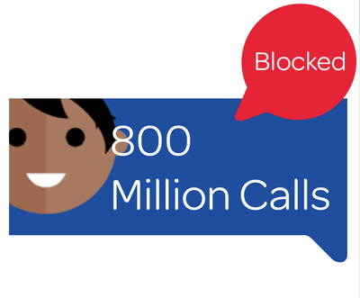 Yes, we really have blocked over 800,000,000 calls