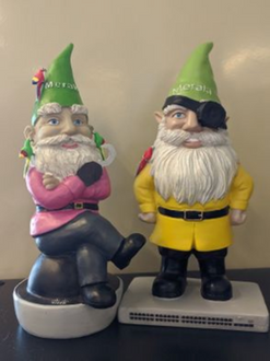 Meraki Gnomes dressed up for Talk Like A Pirate Day