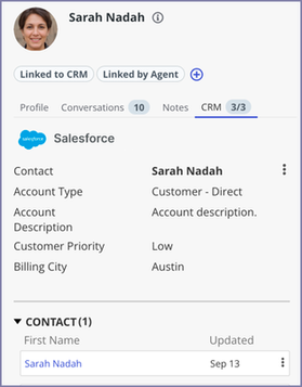 Successfully linked author to CRM record